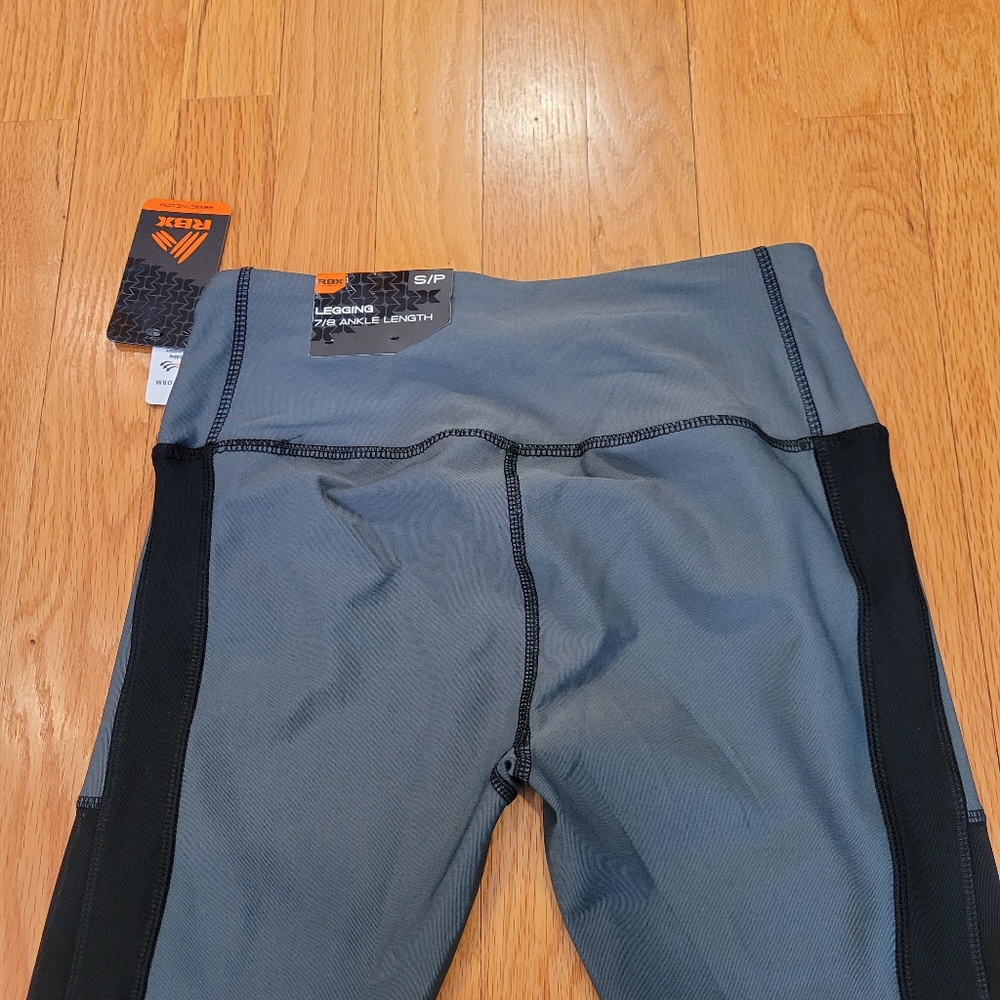 NWT RBX Ankle Length Mesh Panel Leggings - Picture 4 of 10